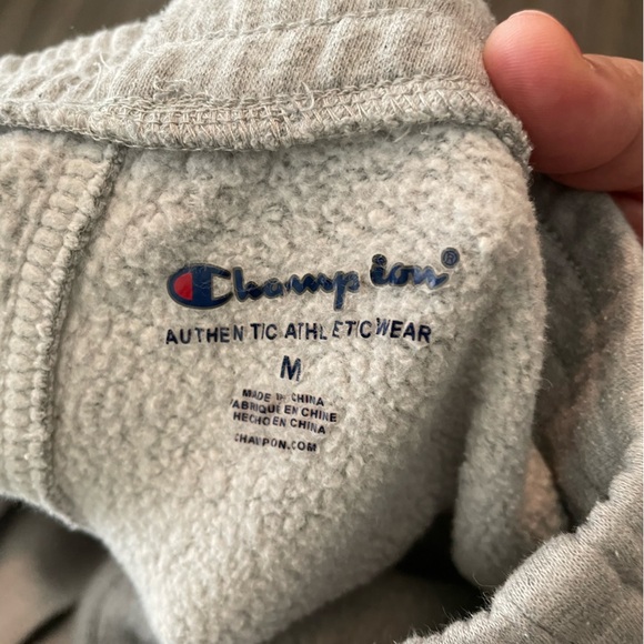 Champion Gray Sweatpants with Elastic Waistband and Tapered Leg size M - Picture 5 of 5